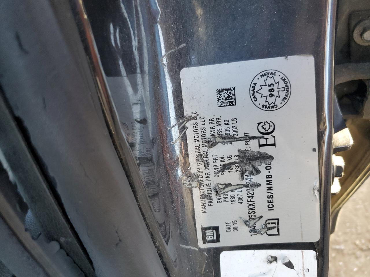 2015 Buick Verano Convenience VIN: 1G4PR5SKXF4208044 Lot: 81902035