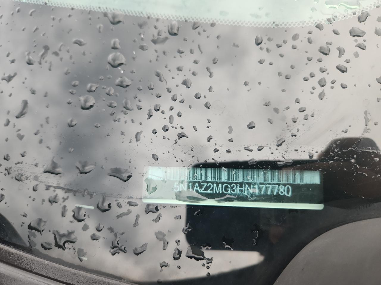 2017 Nissan Murano S VIN: 5N1AZ2MG3HN177780 Lot: 82148565
