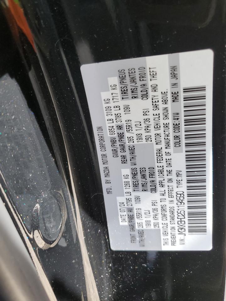 2025 Mazda Cx-90 Preferred VIN: JM3KKBHD2S1194590 Lot: 83989295