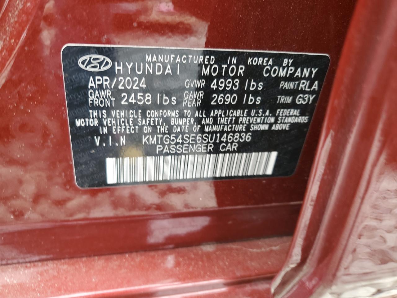 2025 Genesis G70 Sport Advanced VIN: KMTG54SE6SU146836 Lot: 81553125