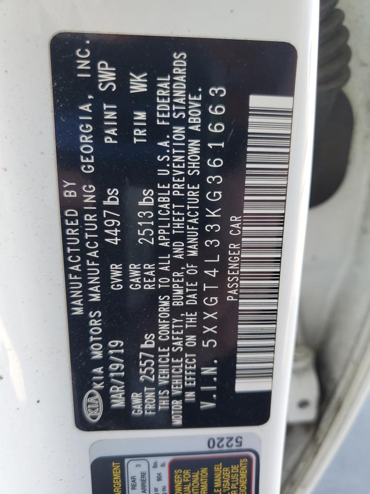 2019 Kia Optima Lx VIN: 5XXGT4L33KG361663 Lot: 80395035