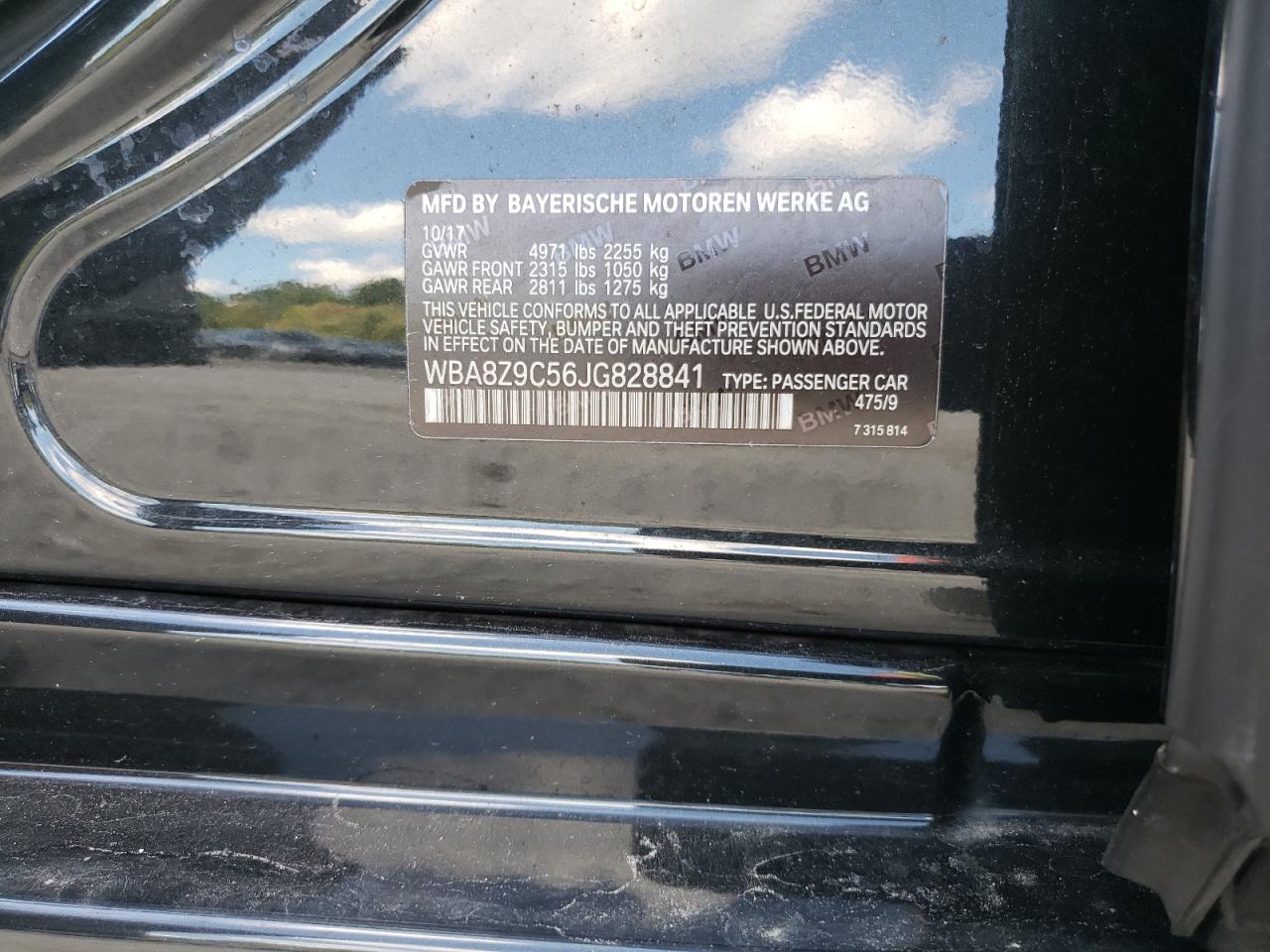 2018 BMW 330 Xigt VIN: WBA8Z9C56JG828841 Lot: 71168195