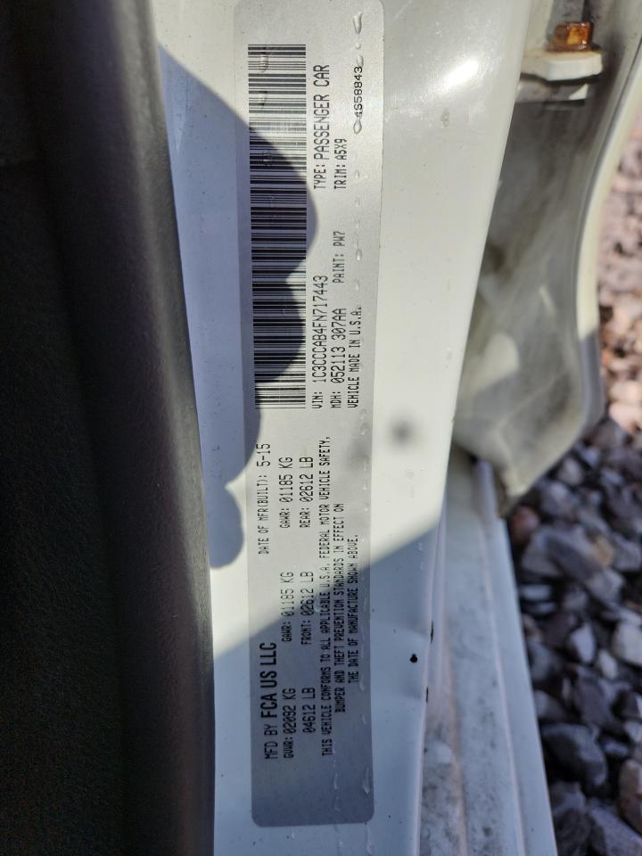 2015 Chrysler 200 Limited VIN: 1C3CCCAB4FN717443 Lot: 81029215