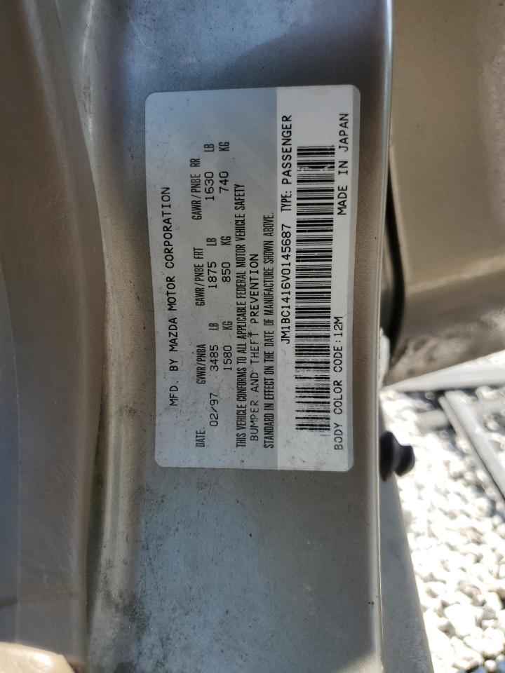 1997 Mazda Protege Dx VIN: JM1BC1416V0145687 Lot: 81469525