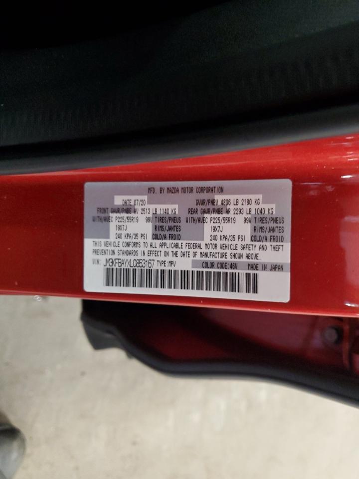 2020 Mazda Cx-5 Grand Touring Reserve VIN: JM3KFBAYXL0853167 Lot: 81690785