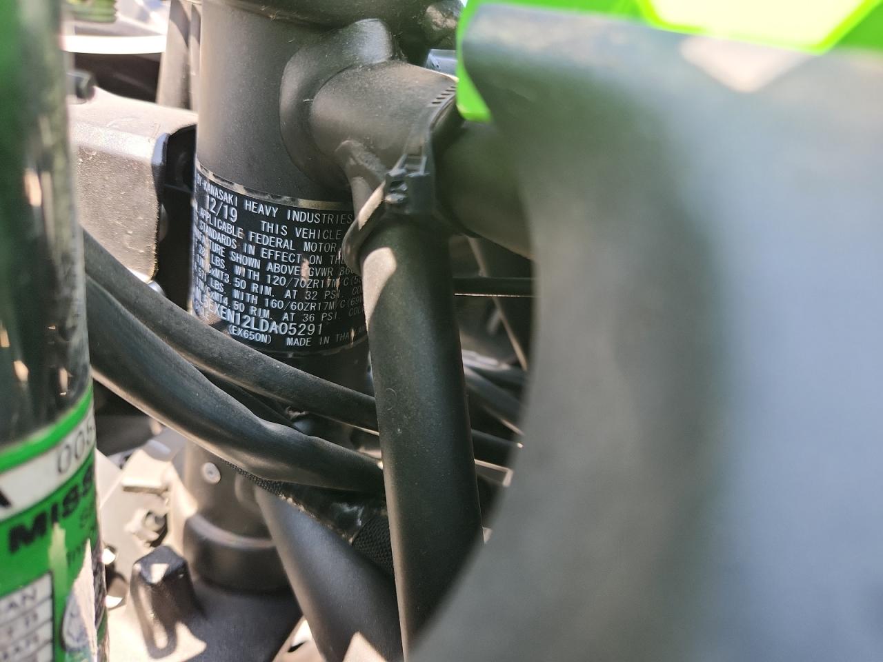 2020 Kawasaki Ex650 N VIN: ML5EXEN12LDA05291 Lot: 80205985