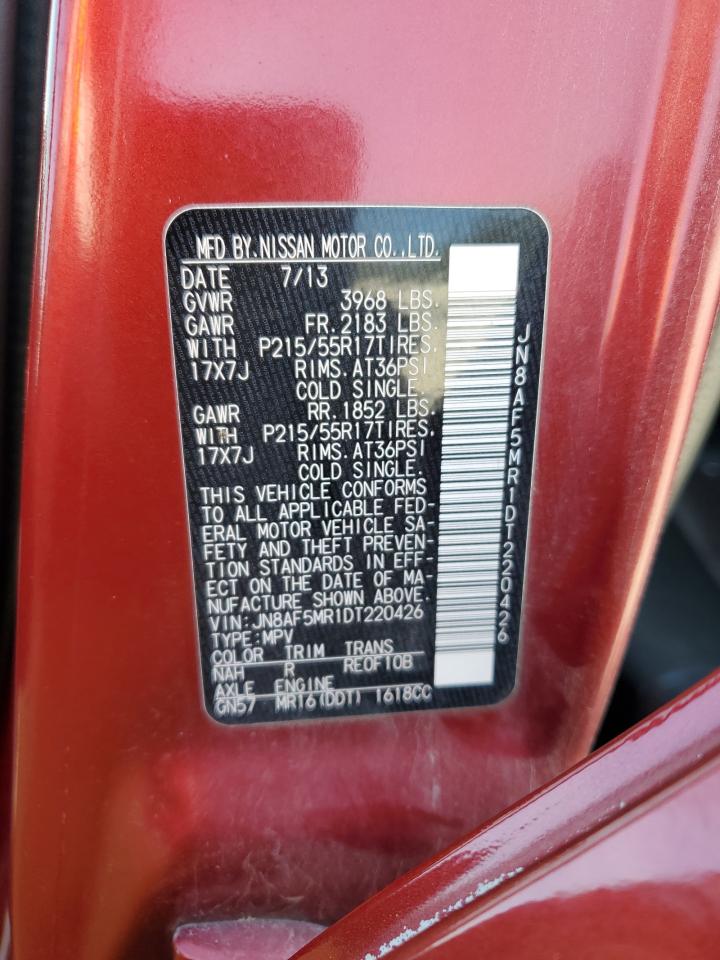 2013 Nissan Juke S VIN: JN8AF5MR1DT220426 Lot: 84370515