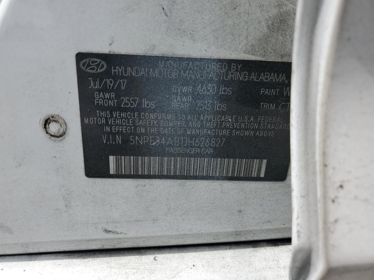 2018 Hyundai Sonata Sport VIN: 5NPE34AB1JH626827 Lot: 80524245