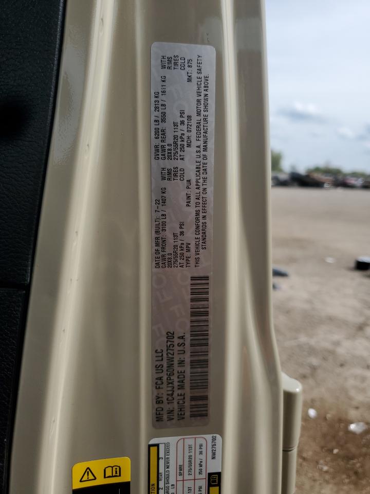 2022 Jeep Wrangler Unlimited Sahara 4Xe VIN: 1C4JJXP60NW275702 Lot: 80833445