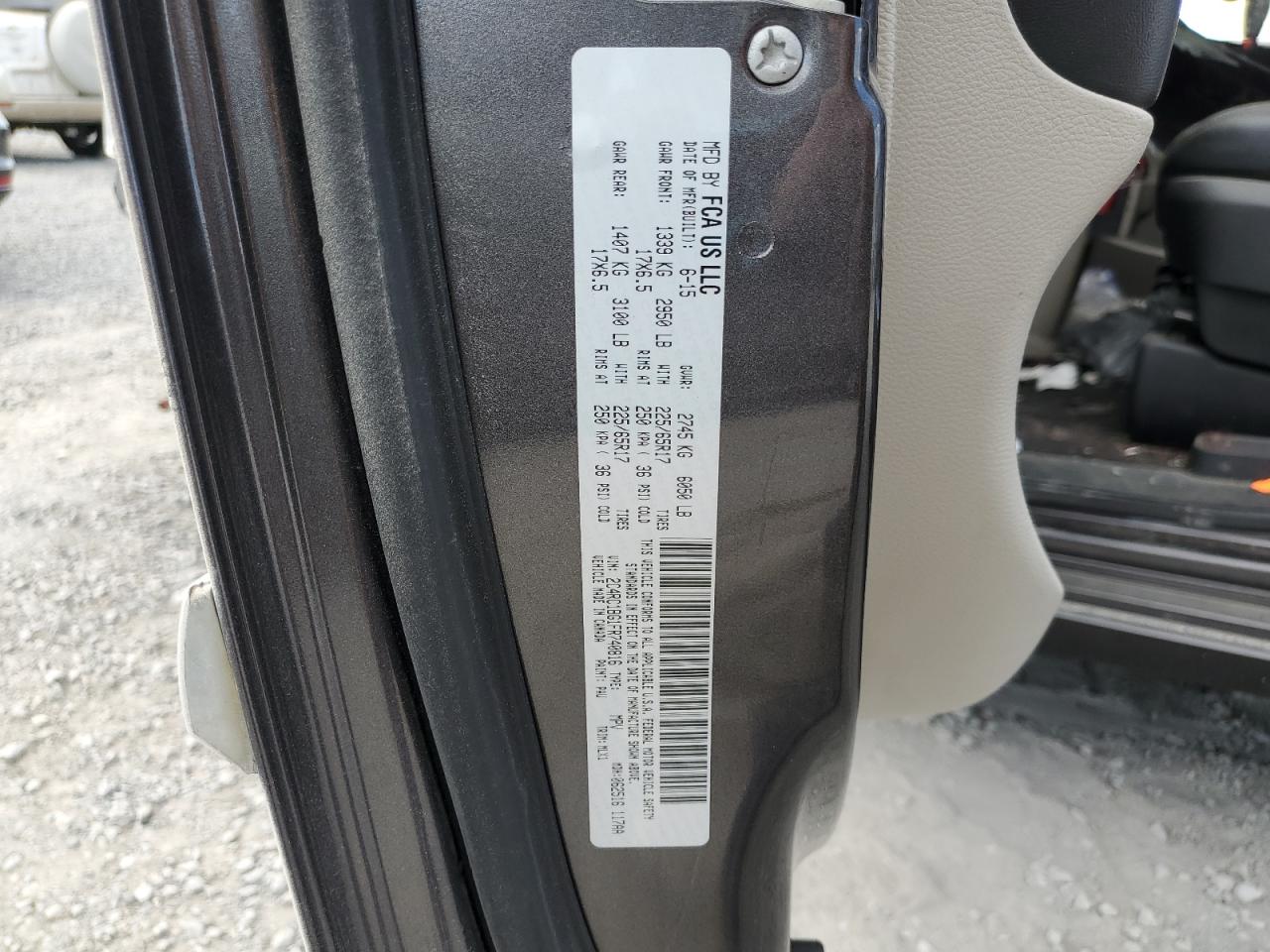 2015 Chrysler Town & Country Touring VIN: 2C4RC1BG1FR740816 Lot: 71863145