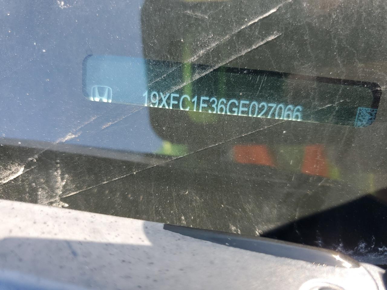 2016 Honda Civic Ex VIN: 19XFC1F36GE027066 Lot: 81115155