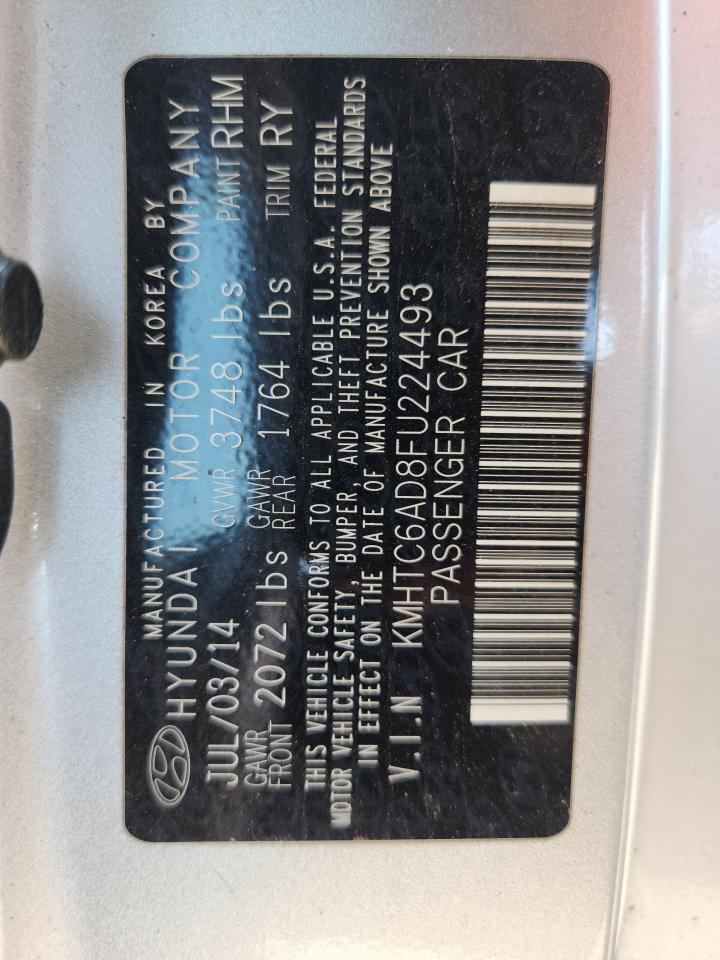 2015 Hyundai Veloster VIN: KMHTC6AD8FU224493 Lot: 71479985