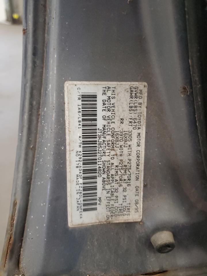 1996 Toyota Land Cruiser Hj85 VIN: JT3HJ85J2T0114820 Lot: 71695805