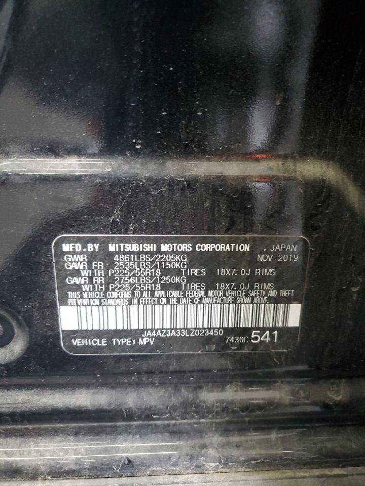 2020 Mitsubishi Outlander Se VIN: JA4AZ3A33LZ023450 Lot: 80677835