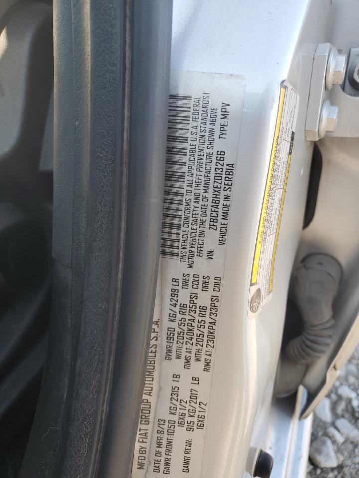 2014 Fiat 500L Easy VIN: ZFBCFABHXEZ013266 Lot: 81810515