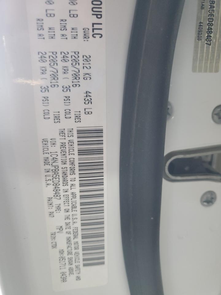 2014 Jeep Patriot Sport VIN: 1C4NJPBA5ED848487 Lot: 71250055