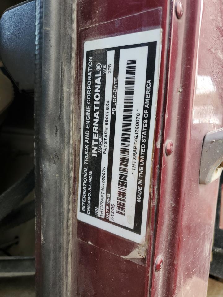 2006 International 5900 5900I VIN: 1HTXRAPT461260076 Lot: 80925015