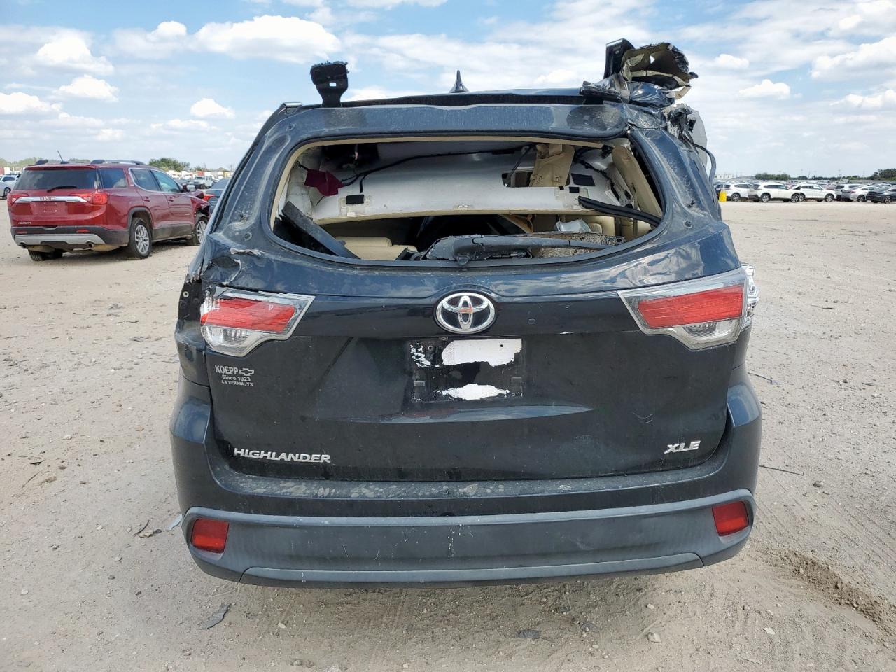 2015 Toyota Highlander Xle VIN: 5TDKKRFH2FS097292 Lot: 80717515