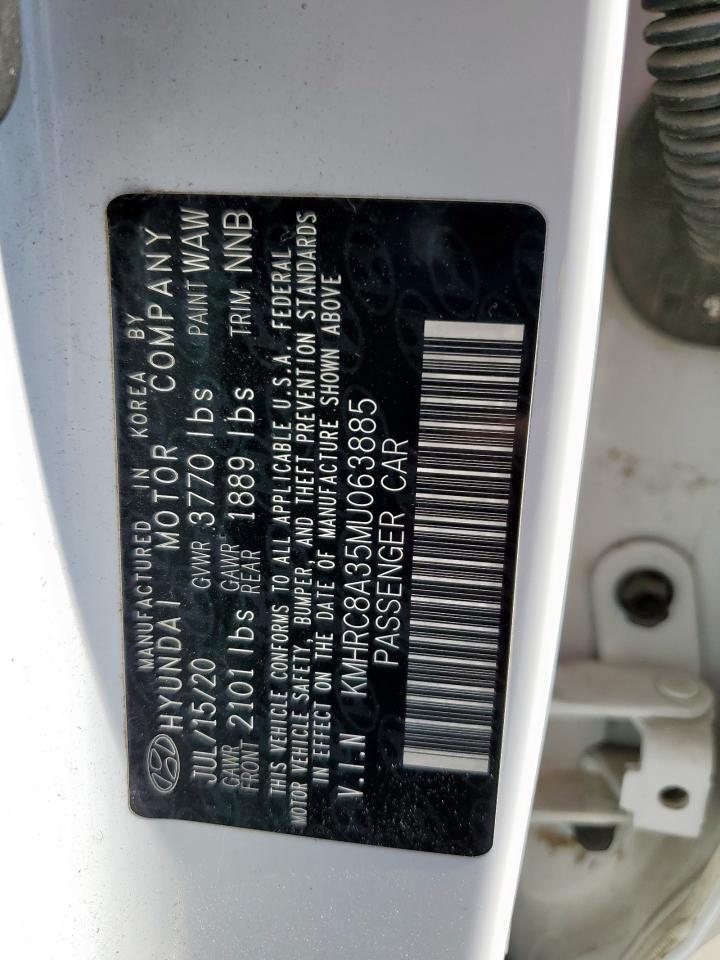 2021 Hyundai Venue Sel VIN: KMHRC8A35MU063885 Lot: 81827275