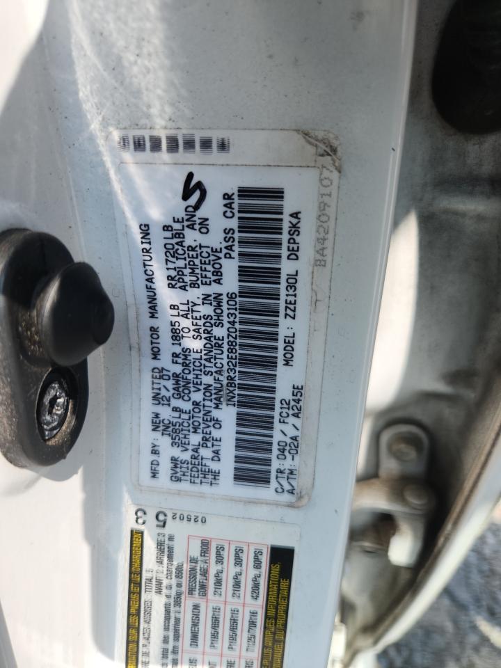 2008 Toyota Corolla Ce VIN: 1NXBR32E88Z043106 Lot: 80876455