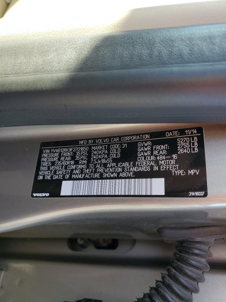 2015 Volvo Xc60 T5 Premier VIN: YV4612RK9F2701850 Lot: 80703625