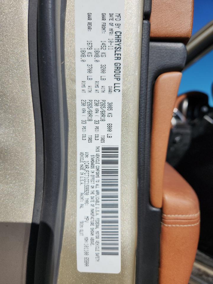 2012 Jeep Grand Cherokee Overland VIN: 1C4RJFCT1CC159920 Lot: 82059545