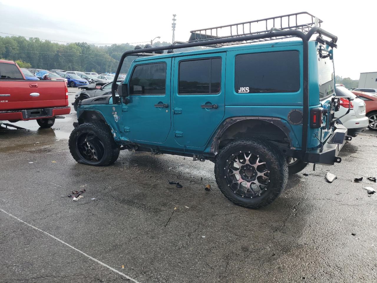 2016 Jeep Wrangler Unlimited Sport blue suv flexible 1C4BJWDG7GL114005 photo #3