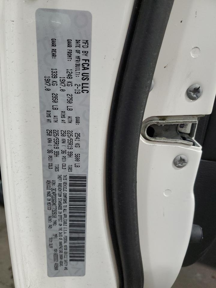 2019 Dodge Journey Crossroad VIN: 3C4PDDGGXKT732610 Lot: 71008025