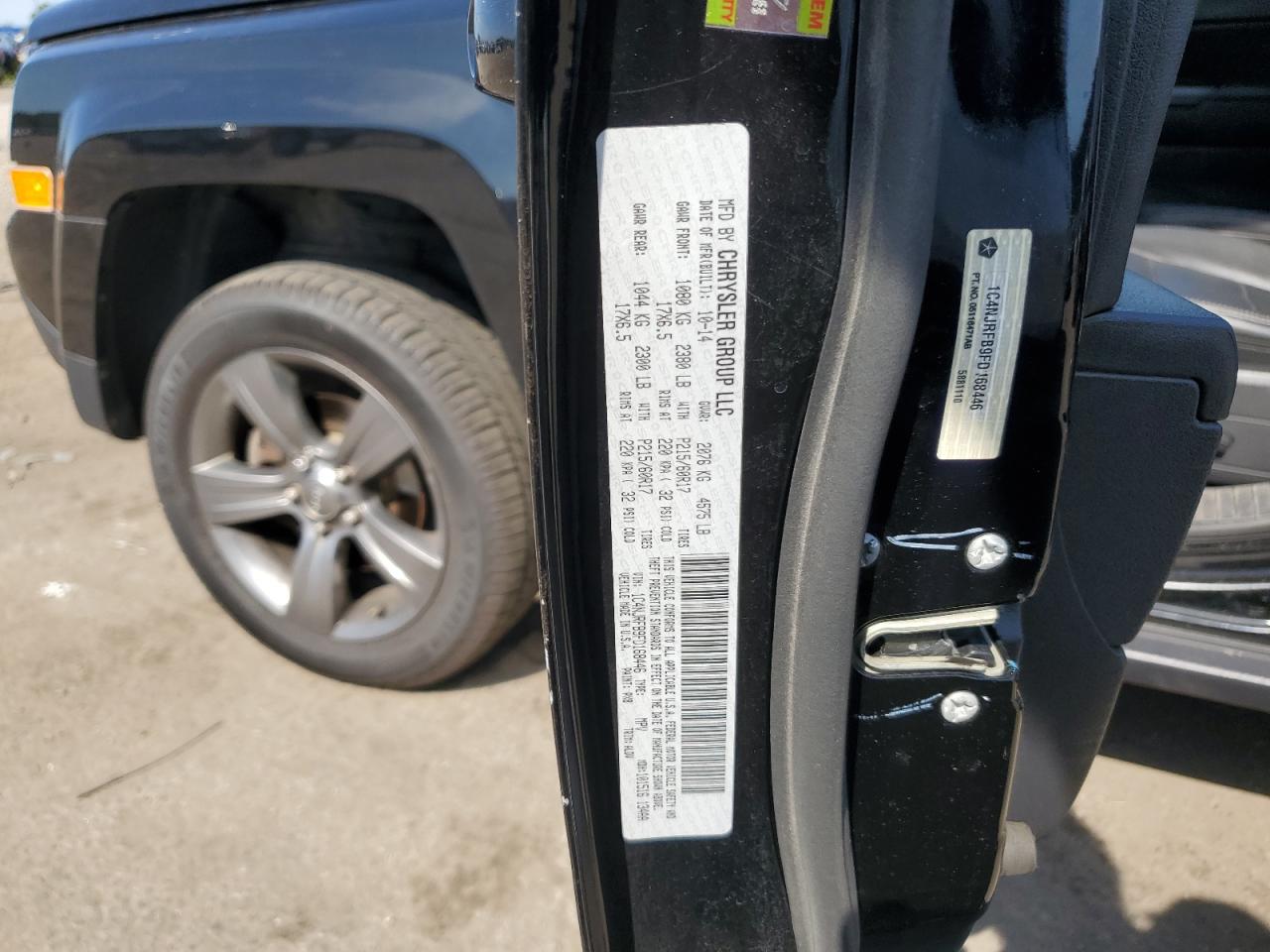 2015 Jeep Patriot Latitude VIN: 1C4NJRFB9FD168446 Lot: 70574355