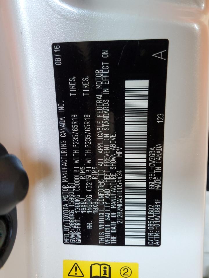 2017 Lexus Rx 350 Base VIN: 2T2BZMCA5HC054434 Lot: 71990875