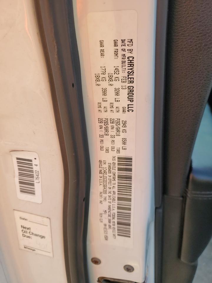 2013 Dodge Durango Crew VIN: 1C4RDJDG3DC664399 Lot: 82118205