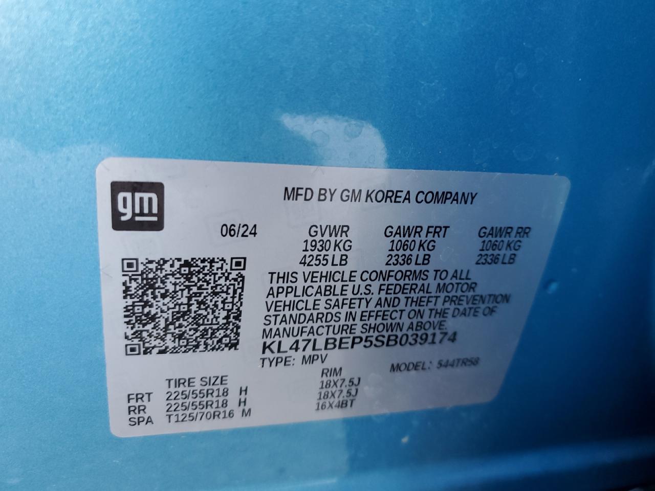 2025 Buick Envista Sport Touring VIN: KL47LBEP5SB039174 Lot: 80490145