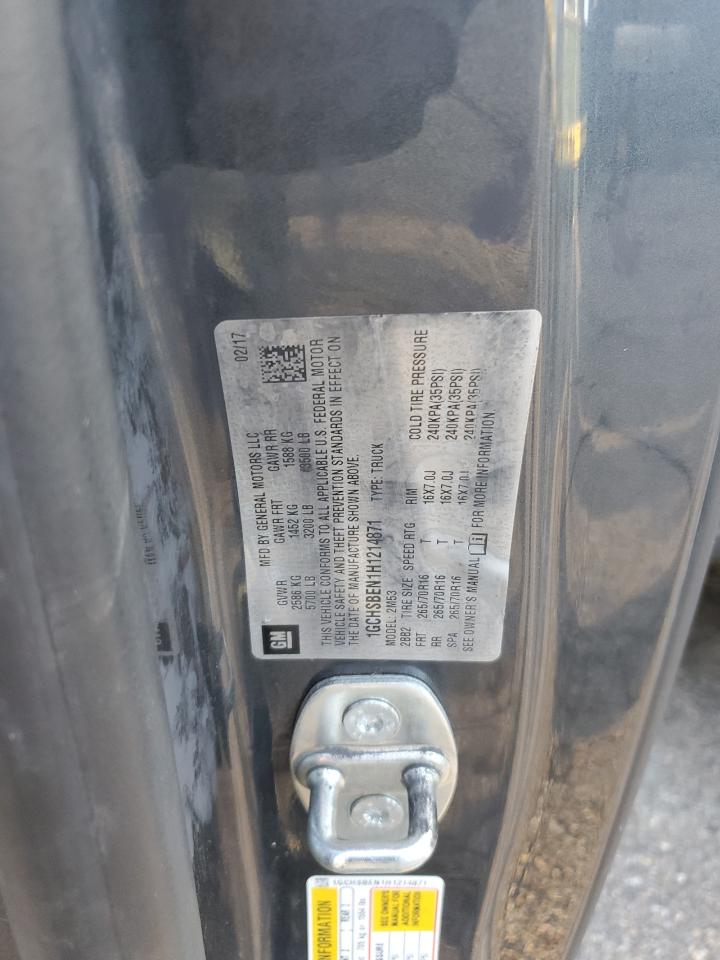 2017 Chevrolet Colorado VIN: 1GCHSBEN1H1214871 Lot: 83973035