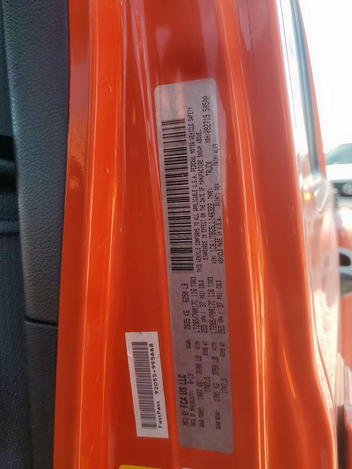 2020 Jeep Gladiator Rubicon VIN: 1C6JJTBG5LL146322 Lot: 84778165