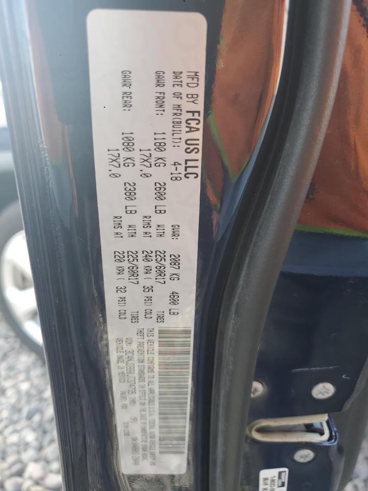 2018 Jeep Compass Latitude VIN: 3C4NJDBB0JT374735 Lot: 82146085