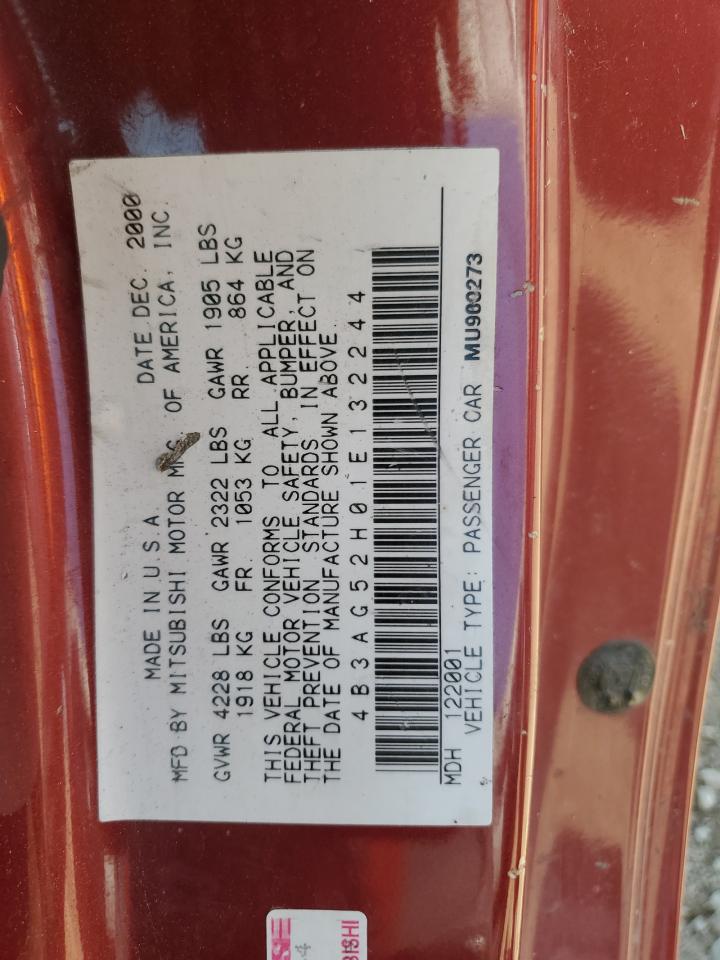 2001 Dodge Stratus R/T VIN: 4B3AG52H01E132244 Lot: 81077205