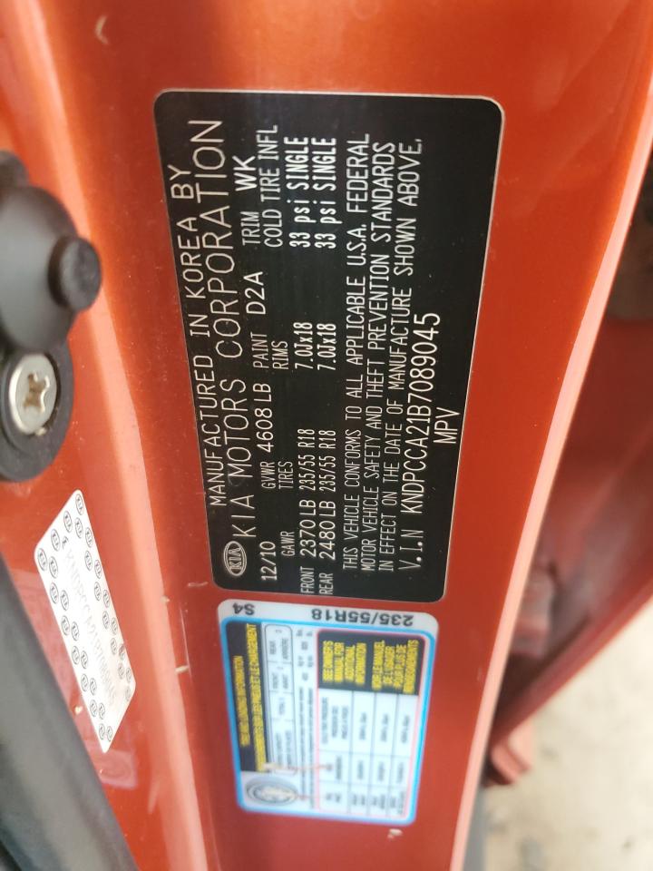 2011 Kia Sportage Ex VIN: KNDPCCA21B7089045 Lot: 81002725