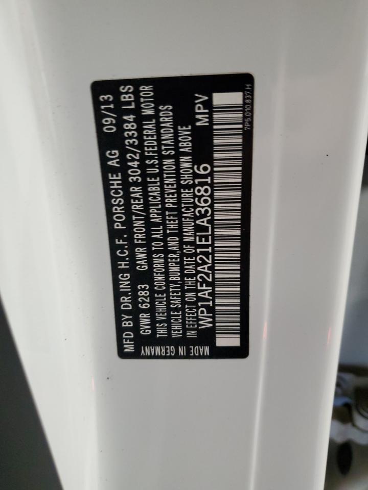 2014 Porsche Cayenne VIN: WP1AF2A21ELA36816 Lot: 71490905