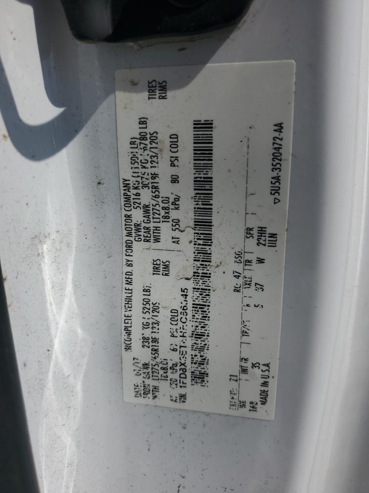 2017 Ford F350 Super Duty VIN: 1FD8X3ET6HEC66345 Lot: 80173695