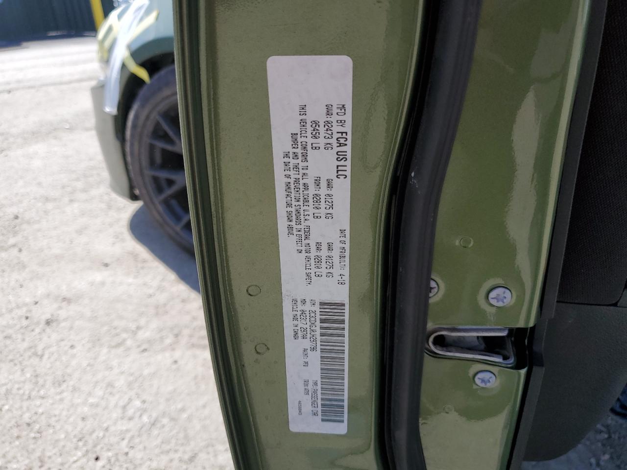 2018 Dodge Charger R/T 392 VIN: 2C3CDXGJ0JH297796 Lot: 71476375