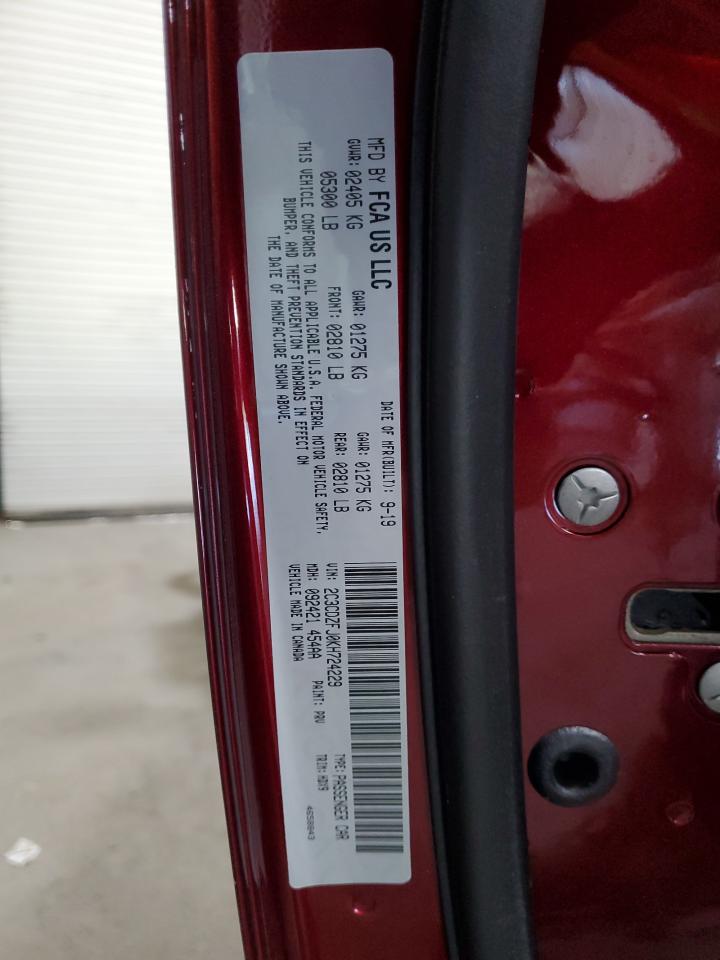 2019 Dodge Challenger R/T Scat Pack VIN: 2C3CDZFJ0KH724229 Lot: 80154415