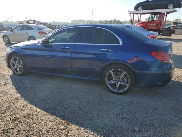  MERCEDES-BENZ C-CLASS 2018 Синий