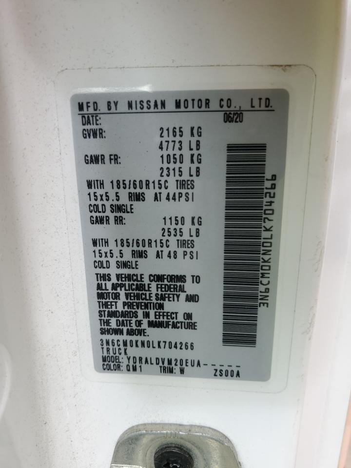 2020 Nissan Nv200 2.5S VIN: 3N6CM0KN0LK704266 Lot: 80989535