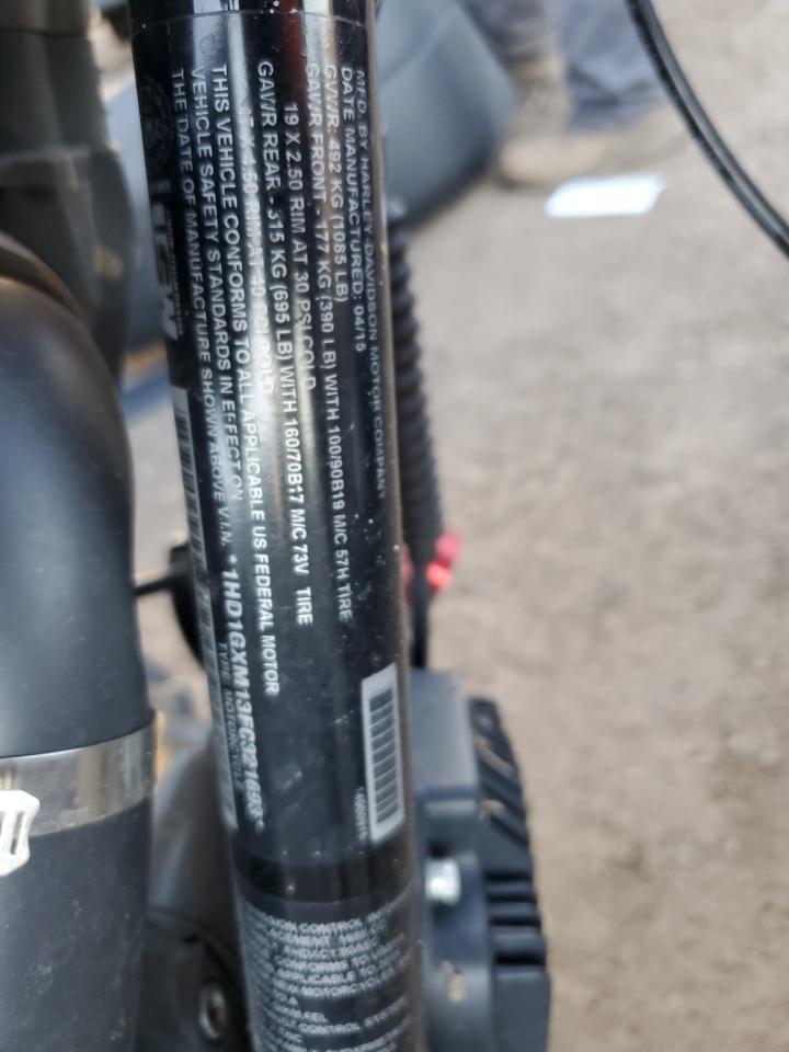 2015 Harley-Davidson Fxdb Dyna Street Bob VIN: 1HD1GXM13FC321693 Lot: 81288445