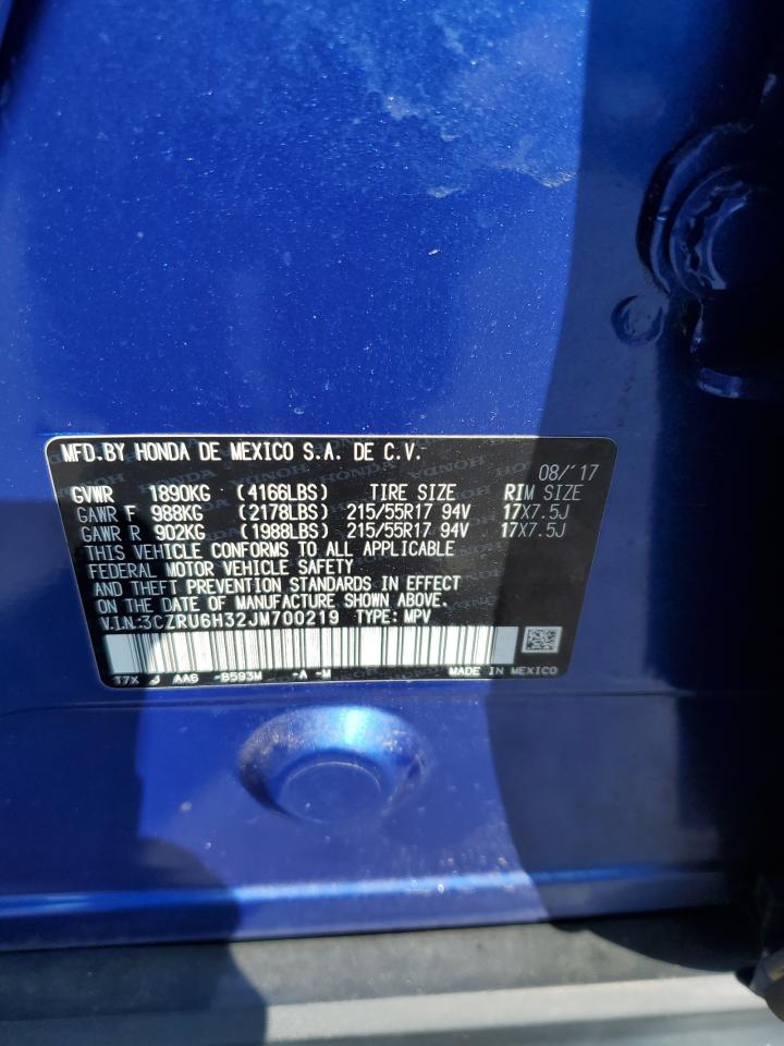 2018 Honda Hr-V Lx VIN: 3CZRU6H32JM700219 Lot: 81581725