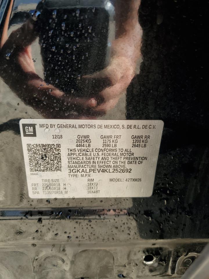 2019 GMC Terrain Slt VIN: 3GKALPEV4KL252692 Lot: 84205175