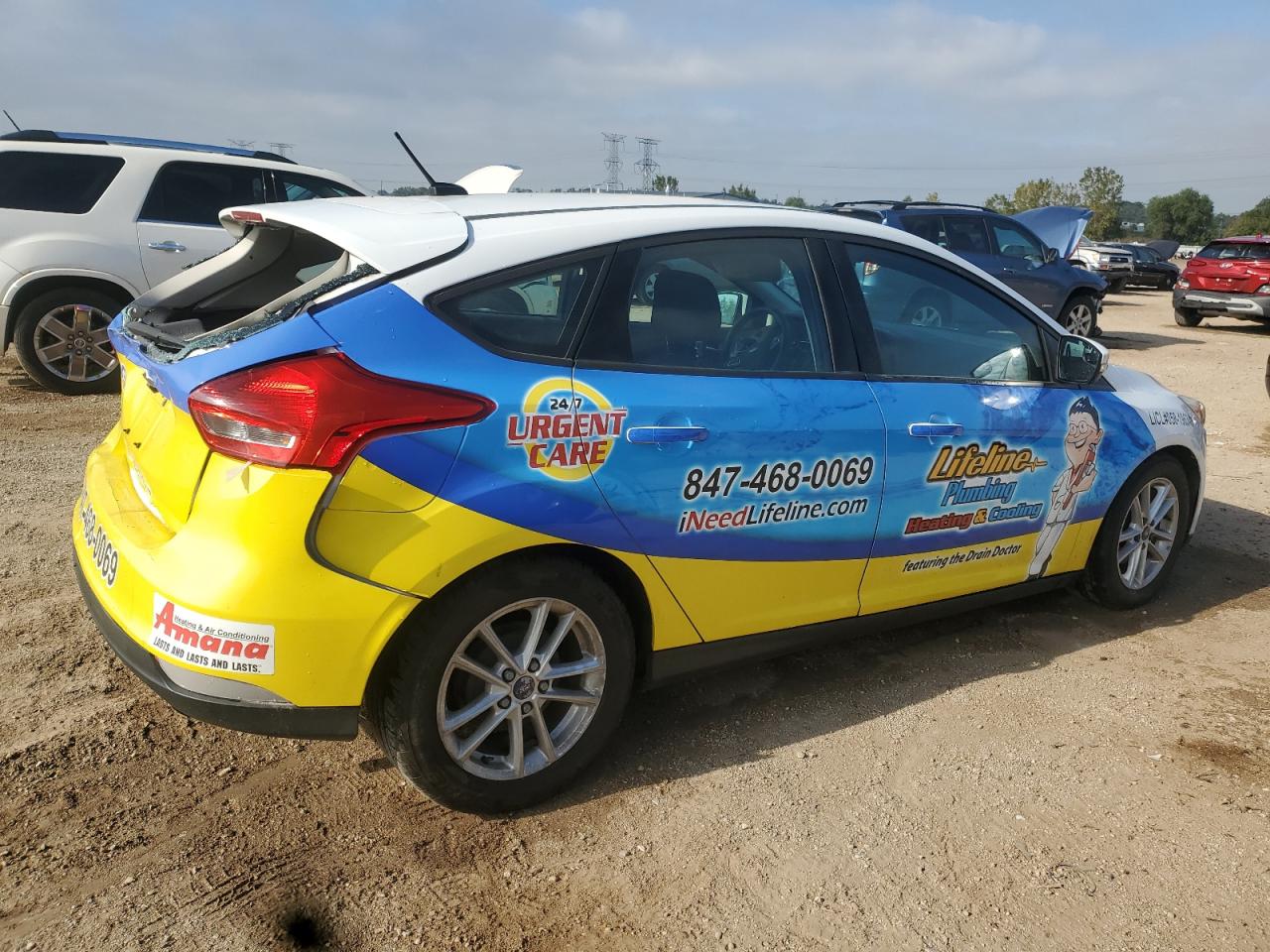 2015 Ford Focus Se white  gas 1FADP3K23FL233171 photo #4