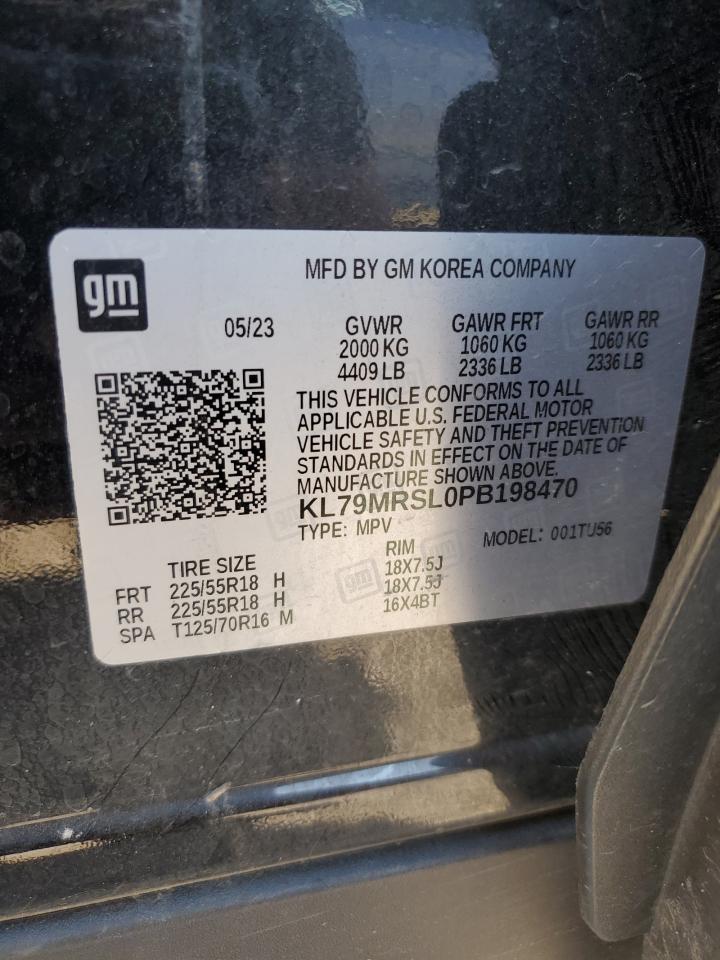 2023 Chevrolet Trailblazer Lt VIN: KL79MRSL0PB198470 Lot: 81033045