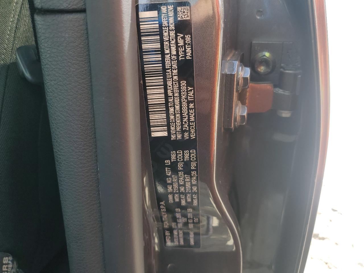 2019 Jeep Renegade Latitude VIN: ZACNJABB8KPK83930 Lot: 81616295