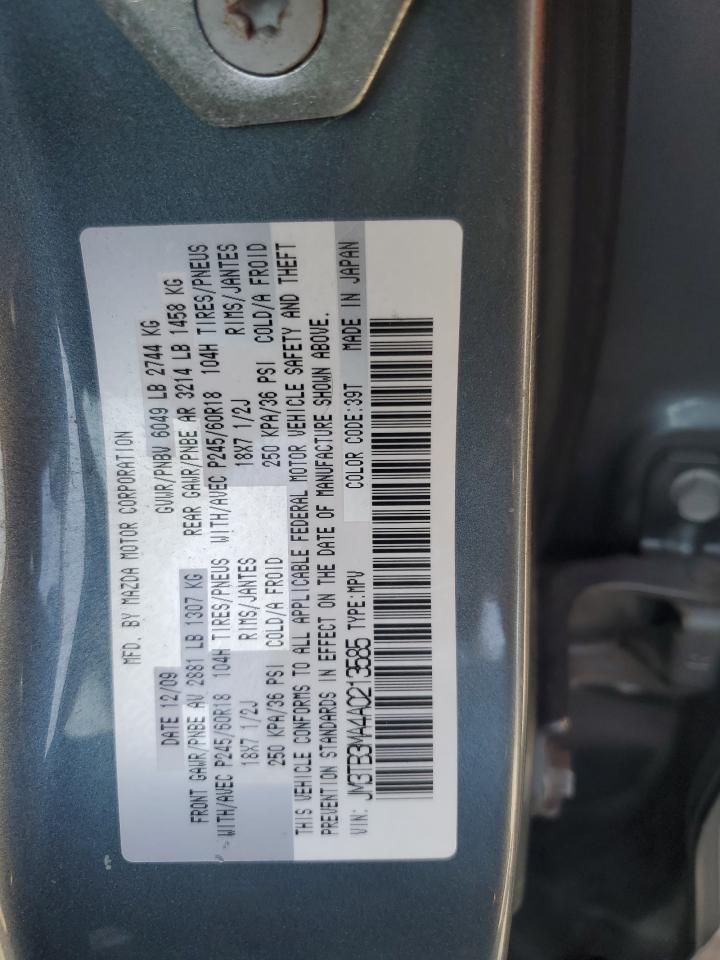 2010 Mazda Cx-9 VIN: JM3TB3MA4A0213585 Lot: 81490995